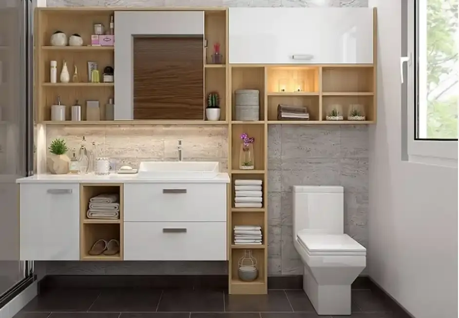 Ahşap Banyo Dolabı Modelleri